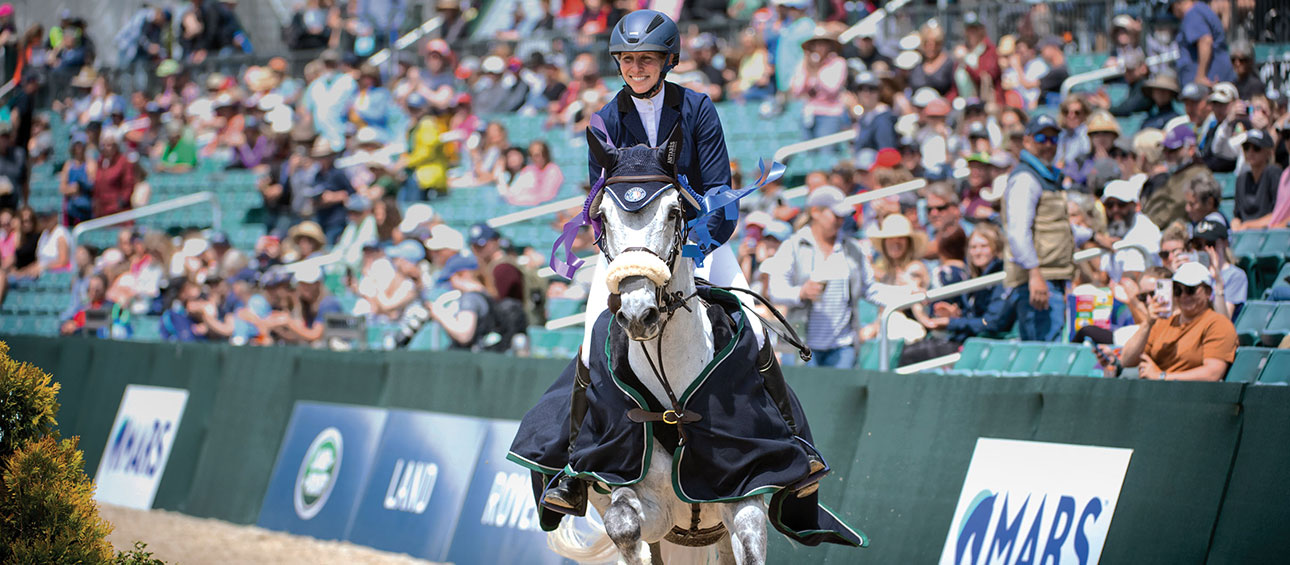 Liz Halliday-Sharp riding Cooley Quicksilver