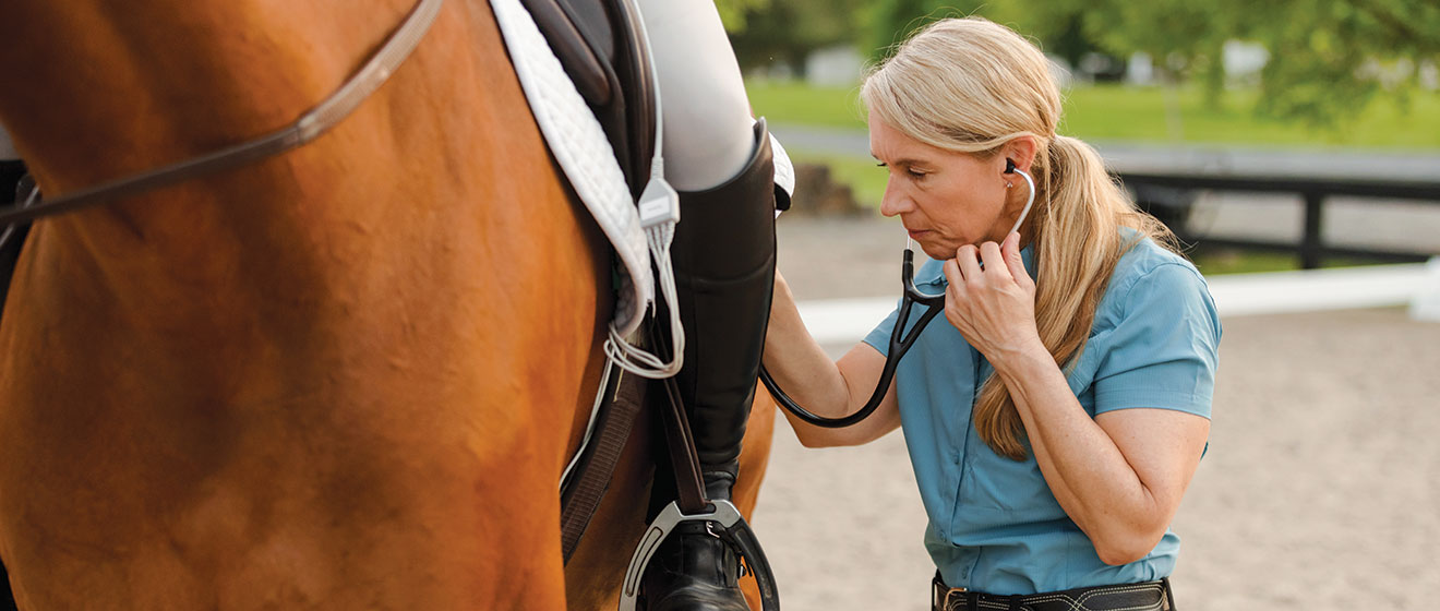 Platinum advisor with her horse